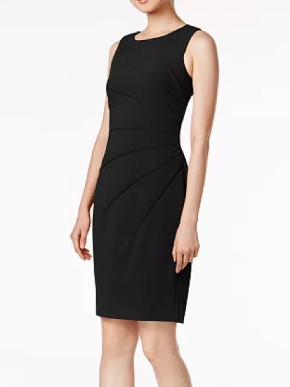 NEW Calvin Klein Sunburst Sheath Dress Size 6 NWT BLACK COCKTAIL WEDDING